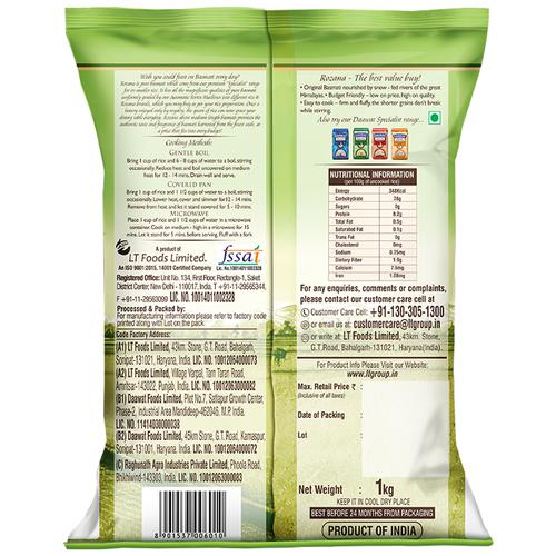 Daawat Basmati Rice - Rozana Gold, 1 kg Pouch